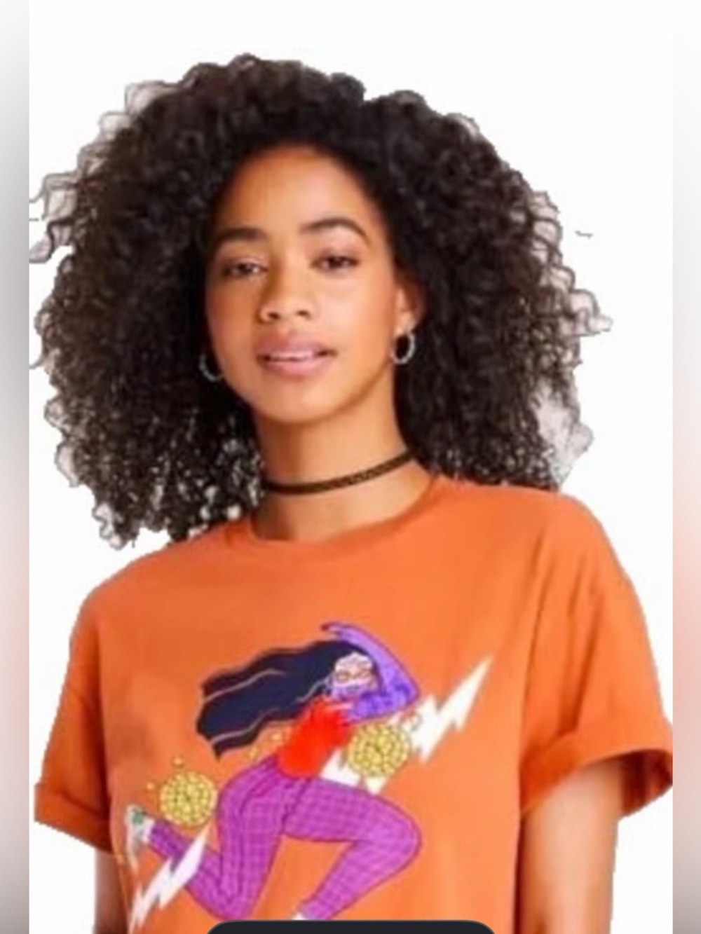 Urban Outfitters Golden Hour Dia Pacheco Short Sleeve Tee Orange Size XL NWT